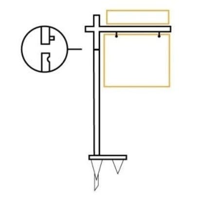 Picture of 64" Straight Arm Post
