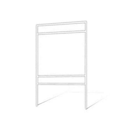 Picture of 18"h x 24"w Metal Frame - 2 riders (White)