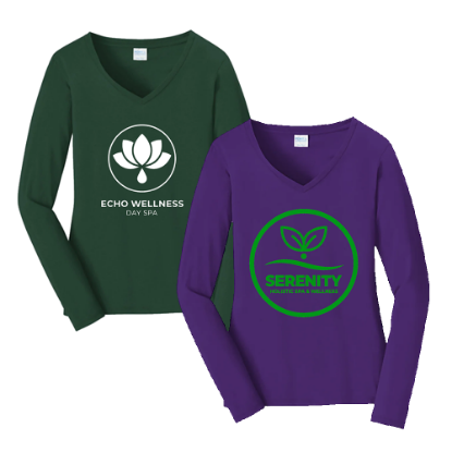 Picture of Port & Company® Women’s Long Sleeve Fan Favorite V-Neck