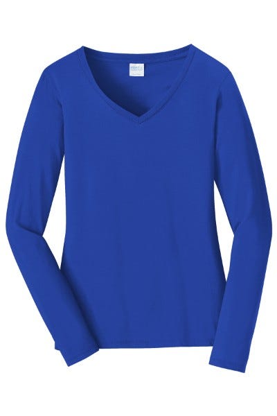 Picture of Port & Company® Women’s Long Sleeve Fan Favorite V-Neck