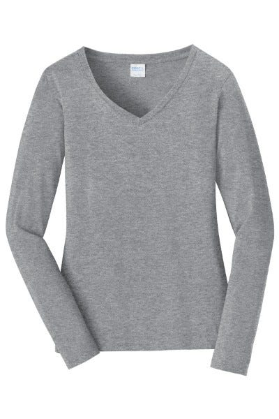 Picture of Port & Company® Women’s Long Sleeve Fan Favorite V-Neck