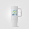 Picture of Polar Pro - 40 oz. Double-Wall Recycled Stainless Steel Tumbler with Straw