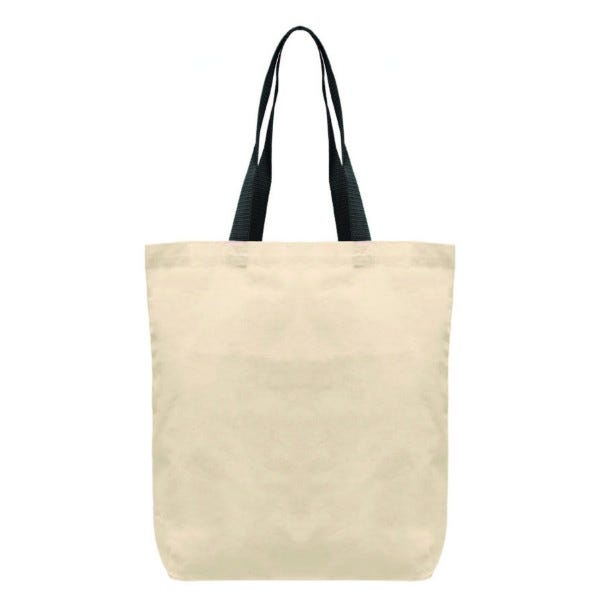 Picture of Tonga - 5 oz Natural Cotton Tote w/ Color Straps