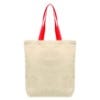 Picture of Tonga - 5 oz Natural Cotton Tote w/ Color Straps