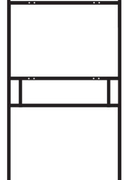 Picture of 18"h x 30"w Metal Frame - 1 rider (24" rider) (Black)
