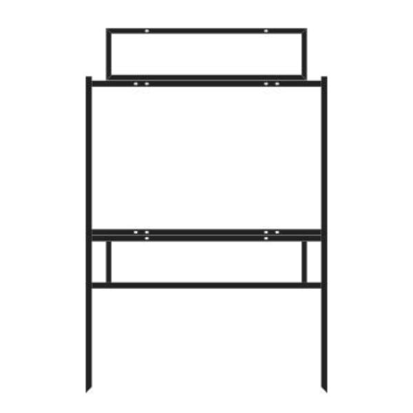 Picture of 18"h x 30"w Metal Frame - 2 riders (24" rider) (Black)