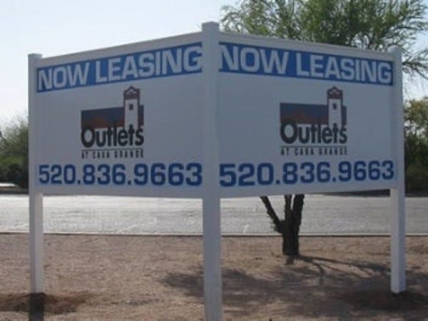 Picture of 4' x 8' Corner Sign Frame (Alumacore)