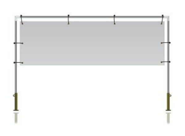 Picture of 12' In-Ground Banner Frame
