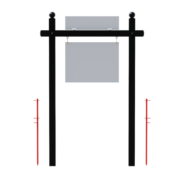 Picture of Double Aluminum Post - Ball Cap - Black