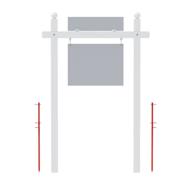 Picture of 30" Double Vinyl Post - Standard Cap